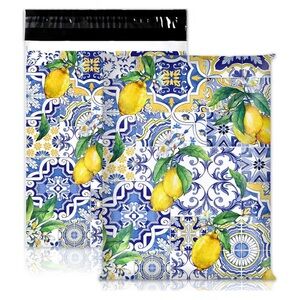 10Pk 10x13 Summer Lemon Poly Mailers